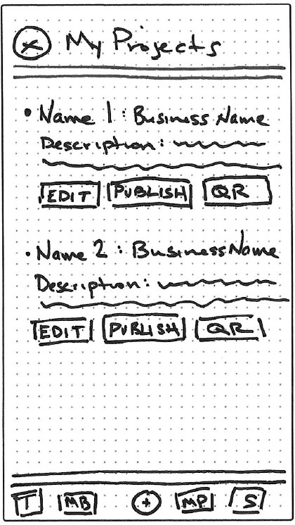 Menu List Sketch